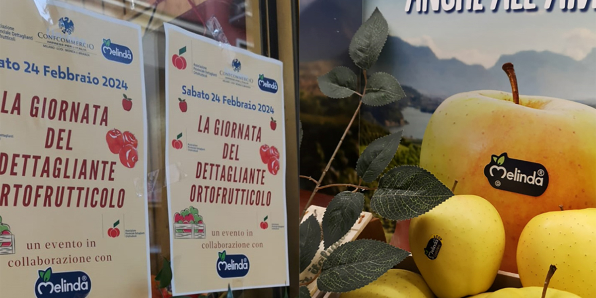 Melinda celebra il Dettagliante Ortofrutticolo: in omaggio le mele Dolcevita